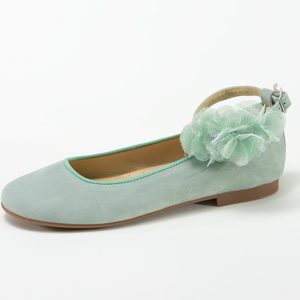 ZAPATO NIÑA ANTE VERDE PULSERA TOBILLO ANDANINES 221557