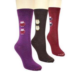 0721M Pack 3 Calcetines fantasía buhos