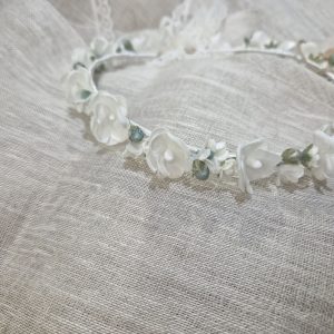 ZOYSAN CORONA DE COMUNION FLORES CRUDO-VERDE 20159