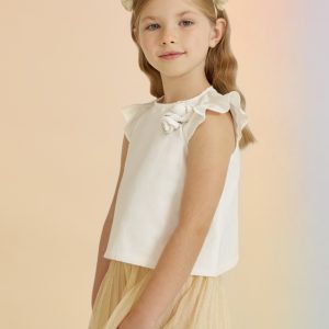 ABEL&LULA BLUSA POPELÍN SATINADO NIÑA 5131