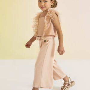 ABEL&LULA CULOTTE CREPE VIVO CONTRASTE NIÑA 5243