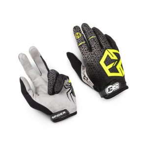 Guantes Spider S3 Negro-Fluor Trial/Bicicleta/Moto