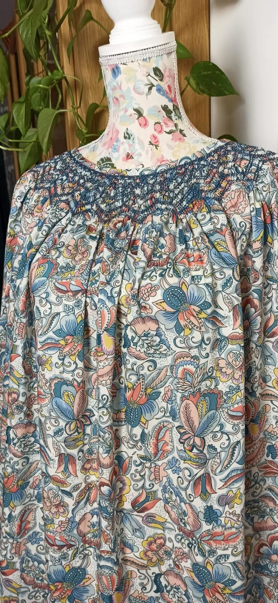 Blusa de Mujer “Blooms” punto smock ~Pre Order~ - Imagen 2