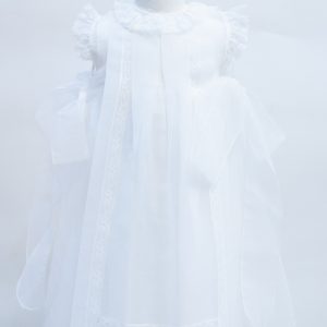 FALDÓN CHARO MODELO 312L ORGANDÍ BLANCO ROTO