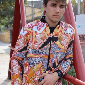 Bomber reversible estampada