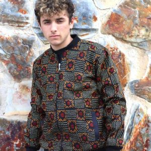 Bomber artesanal tejido africano