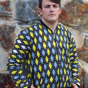 Bomber estampada wax africano