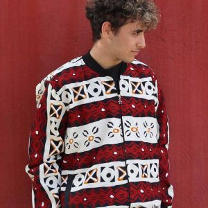 Bomber tela wax bogolan cauris