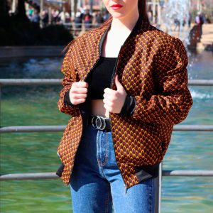 Bomber unisex escama bogolan