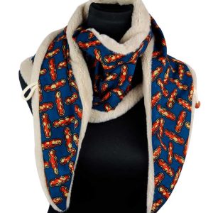 Bufanda estampada arachide