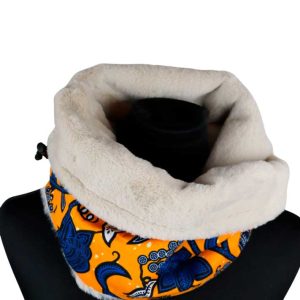 Buff estampado tela africana flor