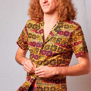 Camisa africana estampada Afafa