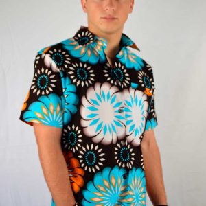 Camisa africana estampada Atolu