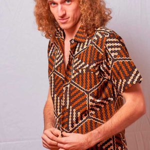 Camisa africana estampada Iyawo