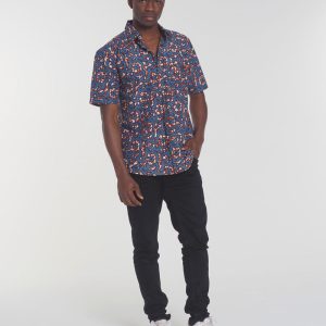 Camisa Africana Wax Olabokun