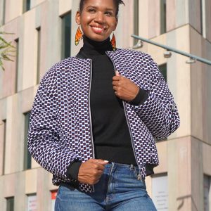 Chaqueta bomber africana Kuba Grid