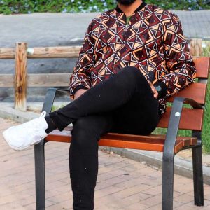 Chaqueta bomber Bogolan