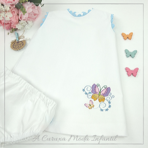 Vestido Jesusito de Niña “Mariposas”