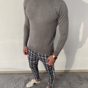 JERSEY CUELLO ALTO GRIS