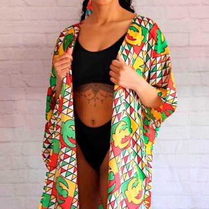 Kimono tela satinada Adjiba