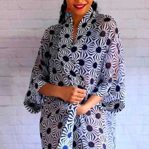 Kimono tela satinada Ajuba
