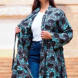 Kimono tela wax estampada