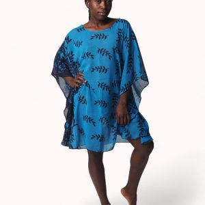 Palazo africano azul marino hojas