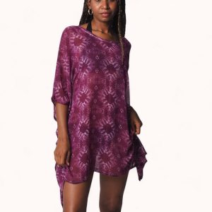 Palazo estampado degradado lila