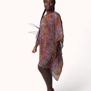 Palazo de gasa estampado fusión retro