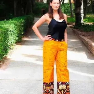 Pantalón oxford estampado