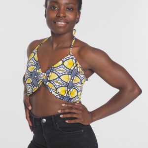 Top Fruncido Étnico Chic