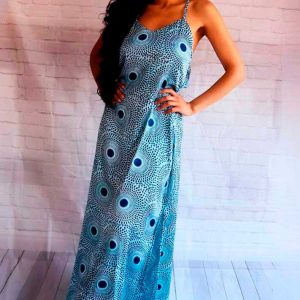 Vestido tela satinada Ojuolade