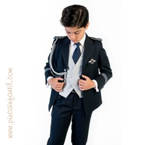 .TRAJE COMUNIÓN ALMIRANTE SOLAPA MARINO 2053