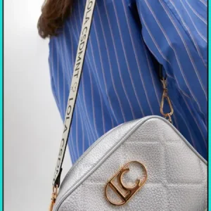 Bandolera Monograma Rombos Plata LOLA CASADEMUNT Ref. LF2504049