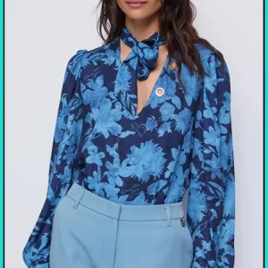 Blusa de Georgette Estampada DENNY ROSE Ref. 521ND45014