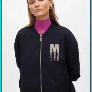 Bomber Raya Diplomática con Detalle Joya Marino LOLA CASADEMUNT Ref. MF2502005