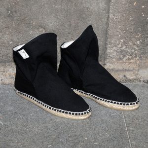 Bota corta espadrilla corta negro