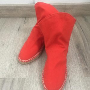 Bota Corta Espadrilla Rojo
