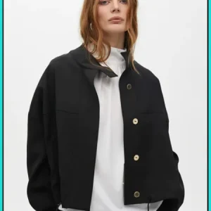 Chaqueta Cintura Ajustable Negra LOLA CASADEMUNT Ref. LF2502018