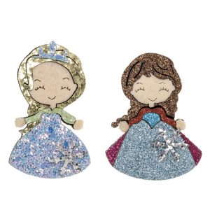 .CLIP PELO NIÑA PRINCESAS DE CUENTO GLITTER