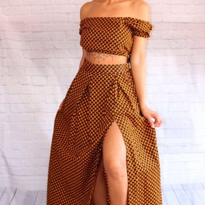 Conjunto maxi Adjiboye estampado