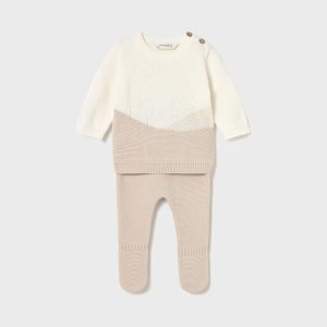 Conjunto polaina y jersey tricot recién nacido Newborn Ref. 15-02563-071
