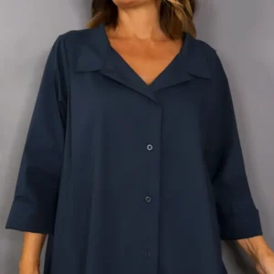 Camisa básica AZUL OSCURO