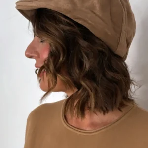 Boina de antelina CAMEL CLARO