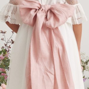 ..LAZO LINO DE COMUNION ROSA AMAYA 2025