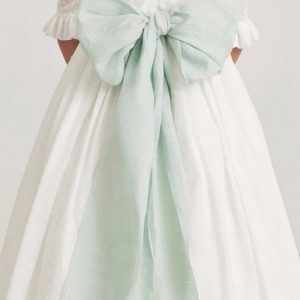 ..LAZO LINO DE COMUNION VERDE AGUA AMAYA 2025