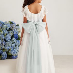 ..LAZO TUL DE COMUNION VERDE AGUA AMAYA 2025