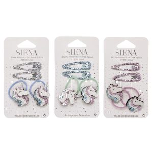 .COLETERO UNICORNIO + 2 CLIPS PELO