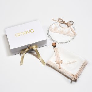 -PACK PAÑUELGO, BABERO, CHUPETERO BAUTIZO