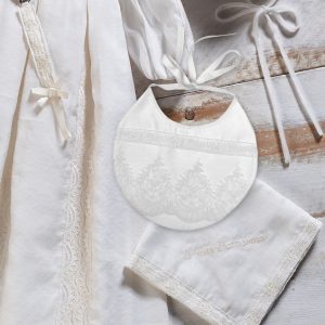 -PACK PAÑUELO, BABERO, CHUPETERO BAUTIZO